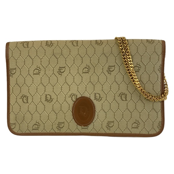 Dior Dior Vintage Honeycomb Canvas Shoulder Bag Canvas Crossbody Bag - Picture 1 of 10
